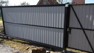 Купить сваи для ворот в Воскресенск. Заказать ворота на сваях под ключ от 21710 руб